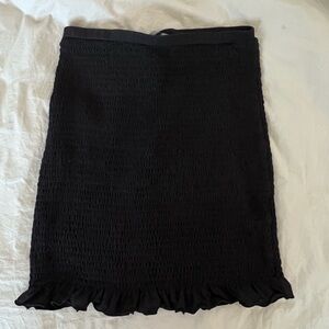 Anthropologie Ruched Mini Skirt XS